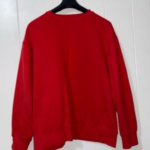 Loose fit red H&M sweater